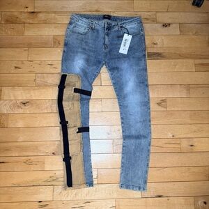 COOPER 9 606 Hybrid Denim Cargo Pocket Light Wash men’s 36